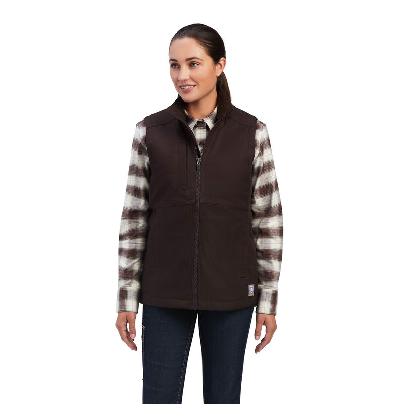 Chalecos Ariat Rebar Duracanvas Insulated Marrones Oscuro Mujer - Chile 743-JQGIAC